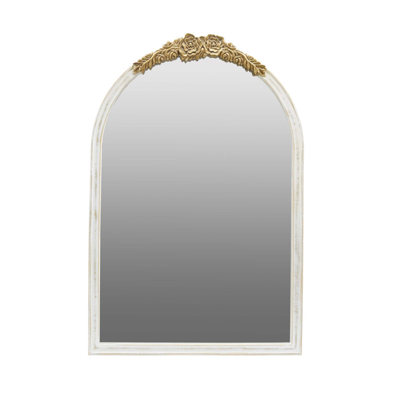 Miroir mural - Miroir de style antique vieilli pour le salon, la chambre à coucher et le vestibule, H 35,9 po x l 23,8 po