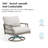 Lamando Patio Aluminum Swivel Club Chair Lounge Chair With Olefin Cushions
