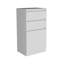 Commode H 43 po, armoire à bijoux, miroir, armoire à porte simple, deux tiroirs, blanc