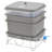 4 Gallons Plastic Worm Bin with Latching Lid-91481976