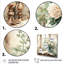Blanc et vert antique, charme de fenêtre floral - art mural fenêtres de ferme-1605431748-1605431757