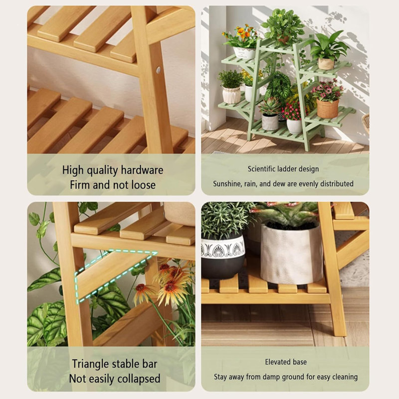 Support à plantes à 6 niveaux pour l'intérieur et l'extérieur, Green