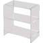 Bibliothèque étagère à 2 niveaux en acrylique transparent l 22 po Candice