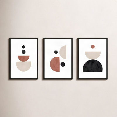 Geometric Shapes 3-Piece Print Set