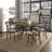 47.24''Round Rubber Wood Dining Table For 4-6 With Wooden Trestle Pedestal Base,Modern Kitchen Wooden Table Dinner Table For Dining Room, Living Room,Oak(1Table)