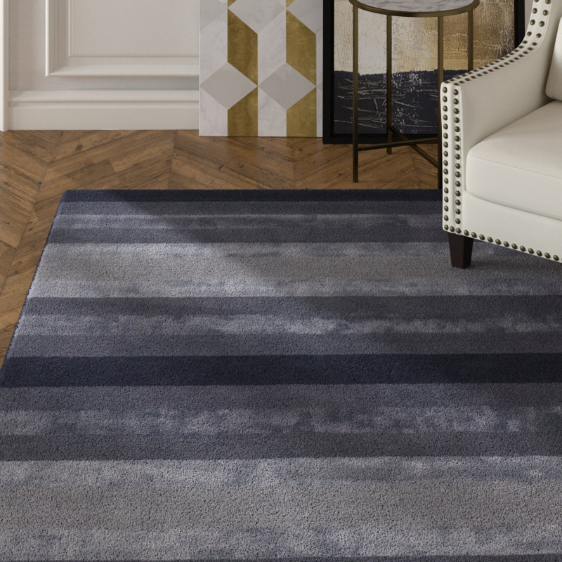 Tapis gris foncé Emlyn, Rectangle 5 pi x 7 pi 6 po