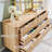 6-drawer Dresser With Fluted Design And Gold Accents-1734747324
