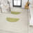 Ashaunti Minimalist Geometric Machine-Washable Cream/Moss Rug-430939808