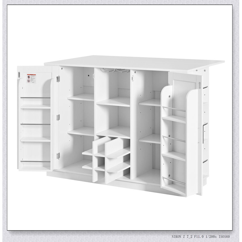 Table haute polyvalente avec plateau pliable et prise électrique intégrée pour le rangement dans la salle à manger