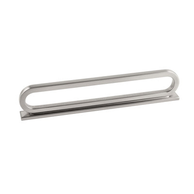 Corsa Collection Designer Pull - 5-1/16" & 6-5/16" Center to Center Cabinet Pull Satin Nickel - Contemporary Hardware for Drawers & Cabinets