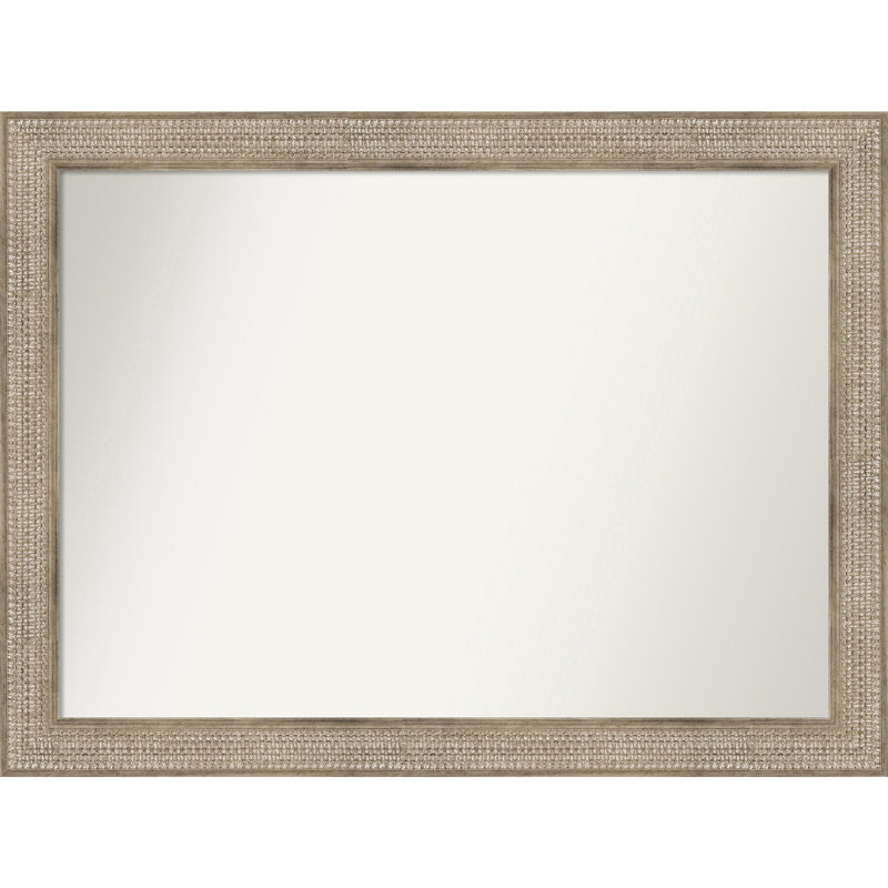 Jannice Solid Wood Wall Mirror, 36" x 48", Rectangle