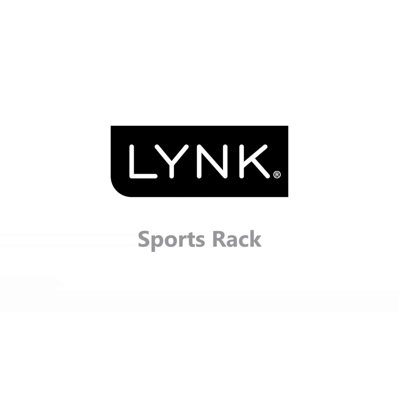 Black Steel and Polymer Wall Mount Sports Equipment Organizer