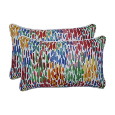 Abstract Outdoor Reversible Throw Pillow