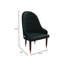 Chaise d'appoint rembourrée en cuir avec dossier incurvé Simoneau-233060873