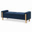 Banc de rangement moderne à double couvercle, capitonné, avec compartiment caché spacieux et accoudoirs, idéal pour l'entrée de chambre et le salon.-1622005146
