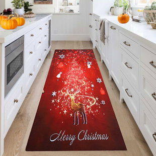 Outdoor Rug for Patio, Winter Snowflakes Red Christmas Holiday Theme  Outdoor Rugs 4x6, Camping Rug Indoor Outdoor Rugs Large Floor Mat Area Rug  for