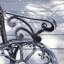 Rose Ornate Detail Metal Outdoor Garden Bench-68597850