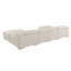 Canapé modulaire 4 pièces Valencia en cuir italien avec appuis-tête réglables Valencia-560055870