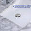 Plateau de meuble-lavabo en marbre de 60 po x 22 po Carrara avec lavabo simple - pour remplacement de meuble-lavabo, sans armoire