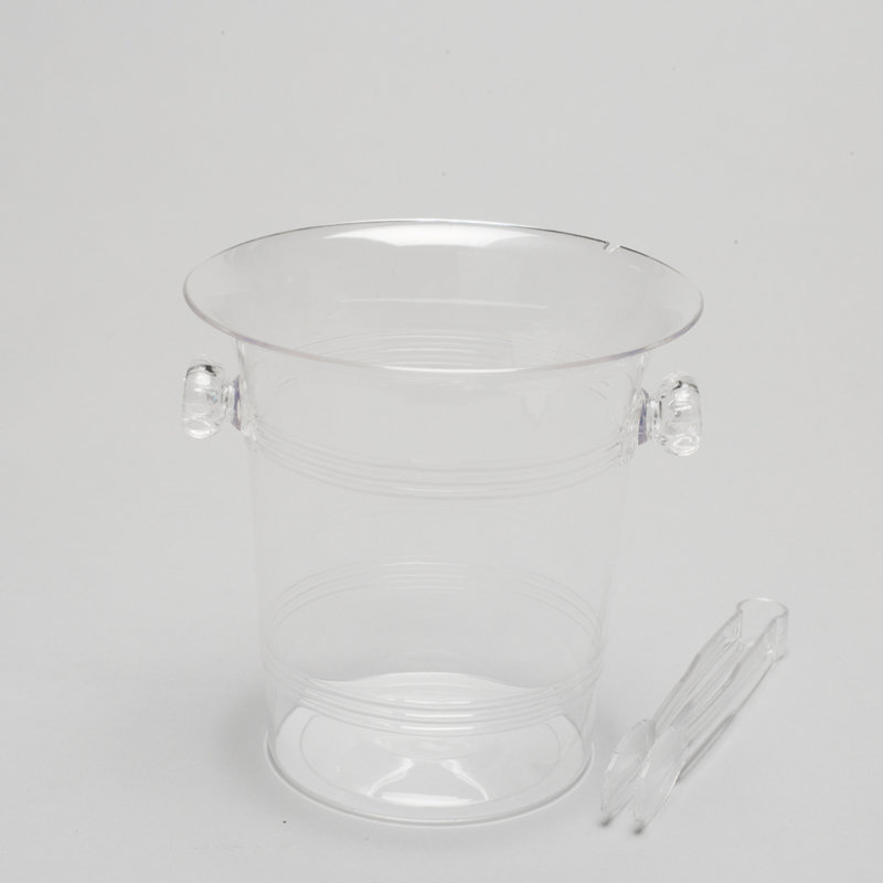 Seau à glace en plastique Stotler, Transparent