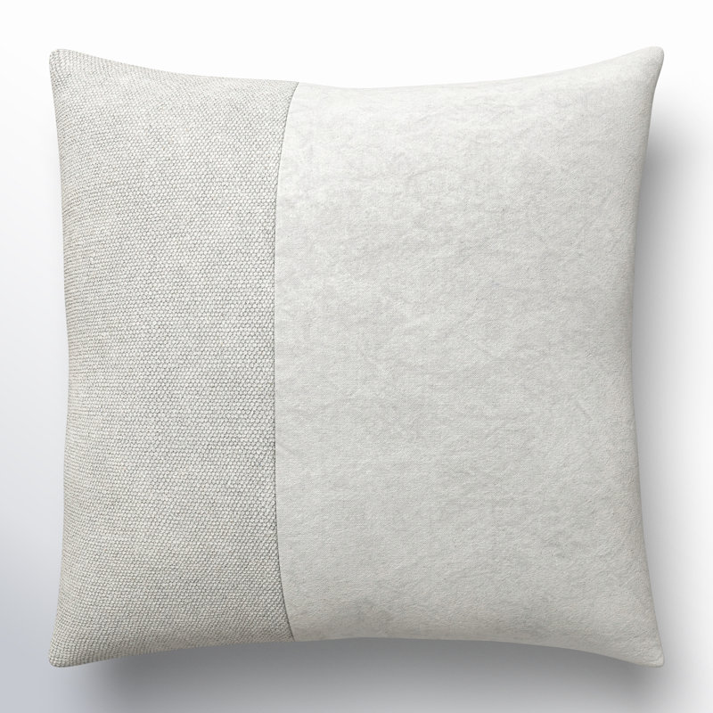 Janesa Cotton Reversible Throw Pillow, Down, 20" x 20"