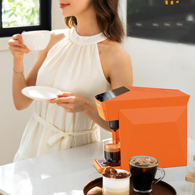Compact Automatic Home Coffee Machine, Compatible with Multiple Capsules, Makes Espresso & Americano