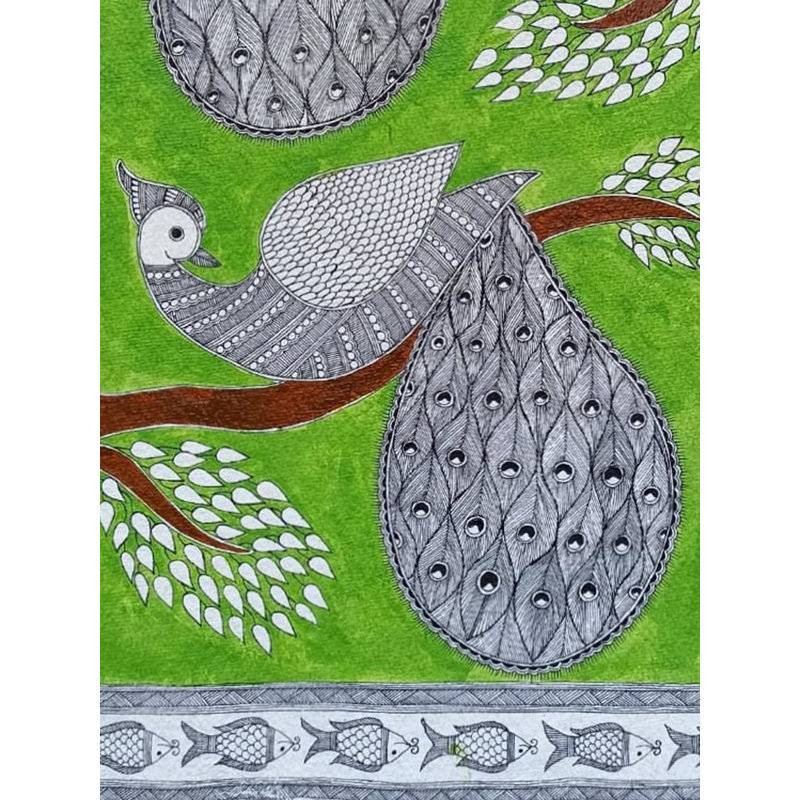 Peinture de paons par Abhilasha Raut | Acrylique sur papier