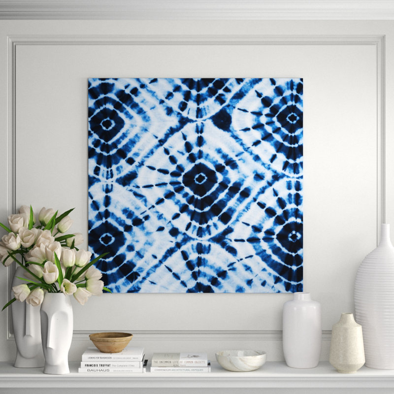 Indigo Teinture III Print by Sofia Fox, 40" H x 40" W, Plexi