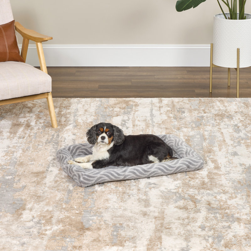 Lit pour animaux Midwest Homes For Pet, Moyen (l 29,91 po x P 19,26 po x H 2,96 po), Gris
