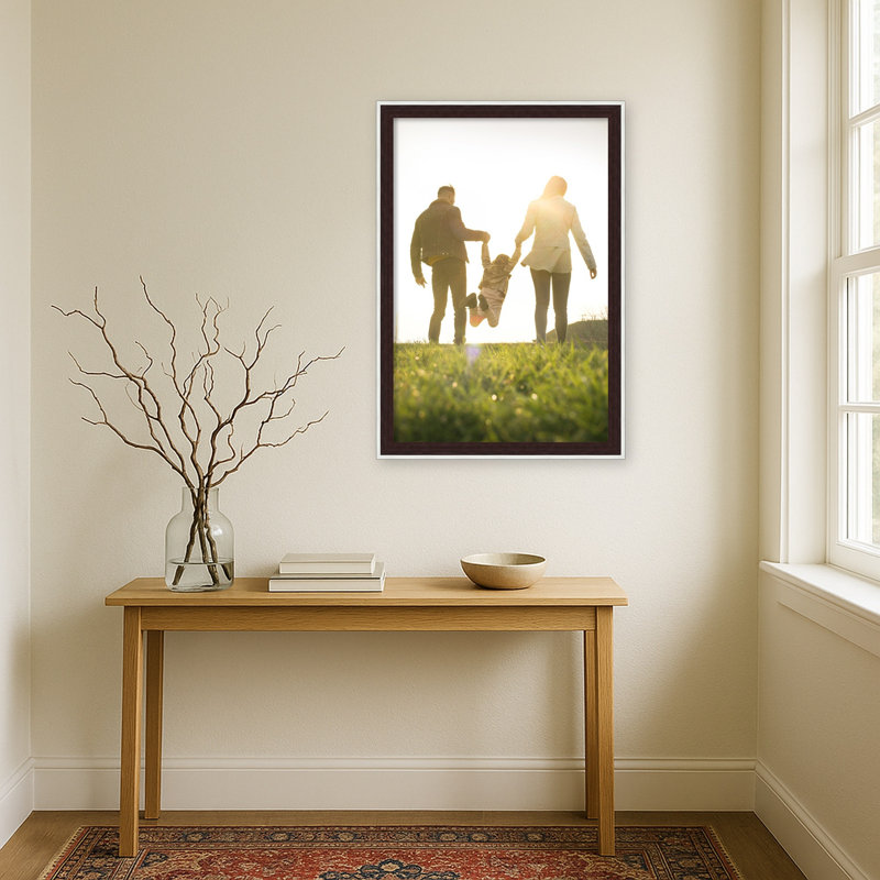 Cadre photo Maya, Maya espresso argenté, 24 x 36
