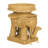 Bungalo Kubu Rattan Nightstand - Modern Eclectic Storage Table with Removable Tray-21815084