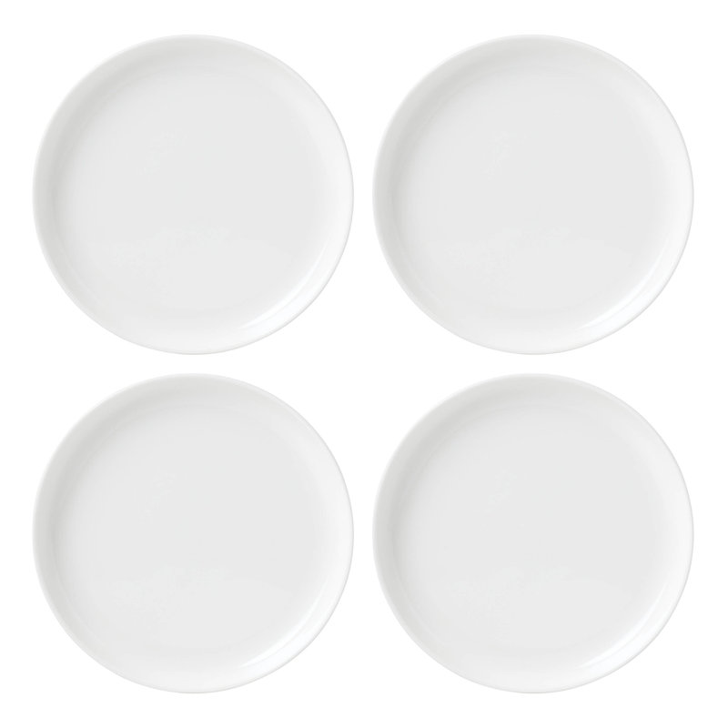 White Porcelain 12-Piece Dinnerware Set for Four