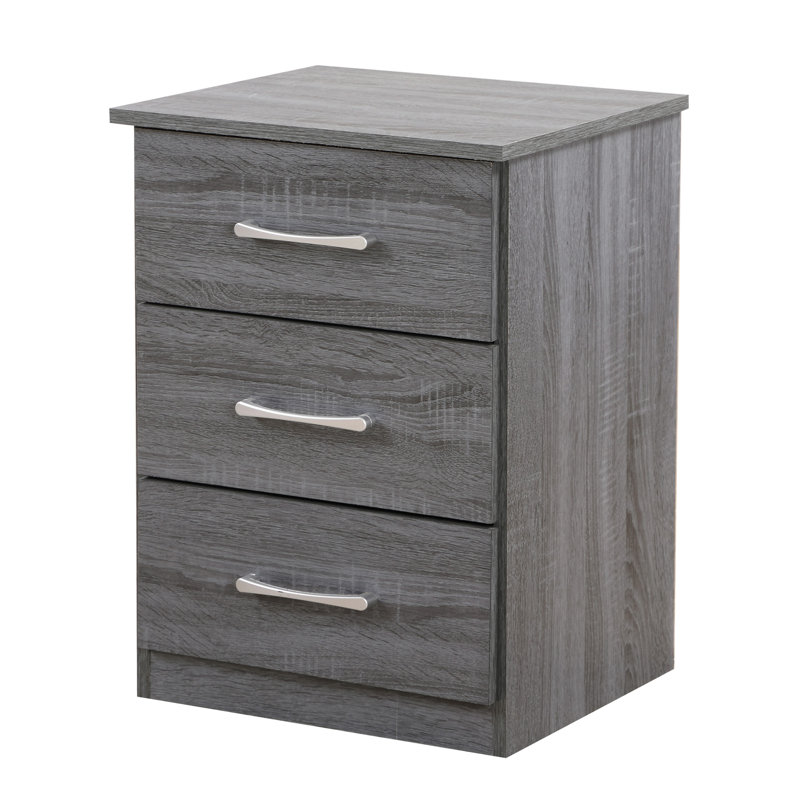 Table de chevet chic gris