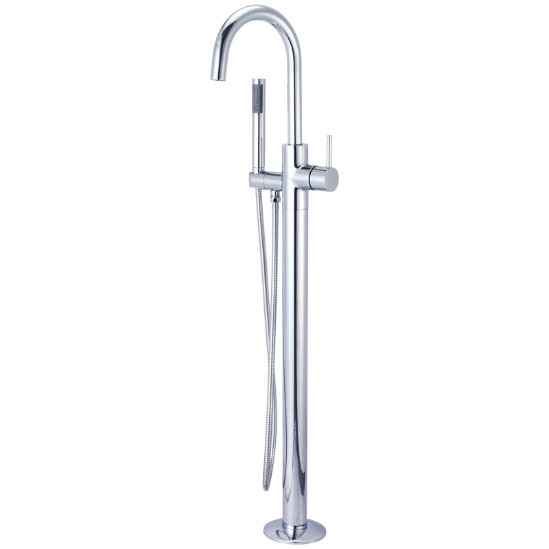 Motegi 1 Handle Floor Tub Filler, Polished Chrome