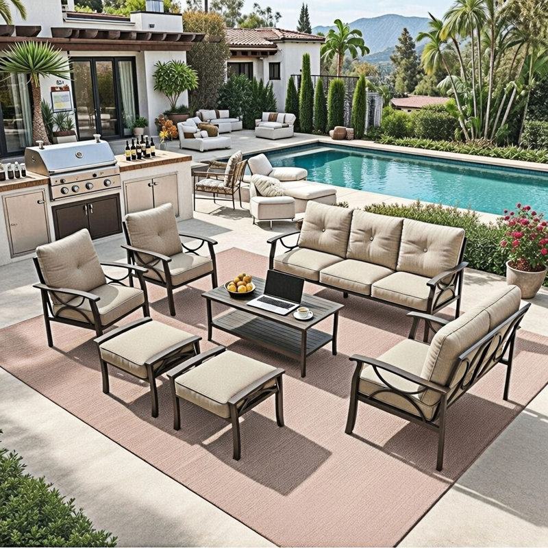 7-Piece All-Weather Conversation Sofa Set