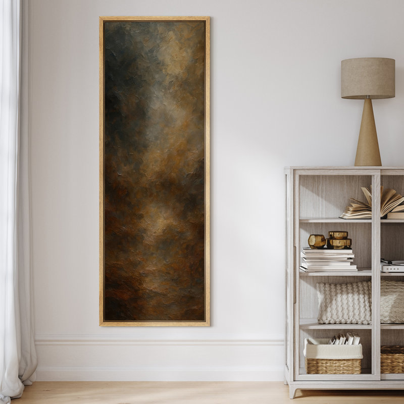 «Dark Dramatic Clouded Sky Abstract Atmosphere», reproduction d'art sur toile encadrée, Naturel, H 60 po x l 20 po x P 1,5 po
