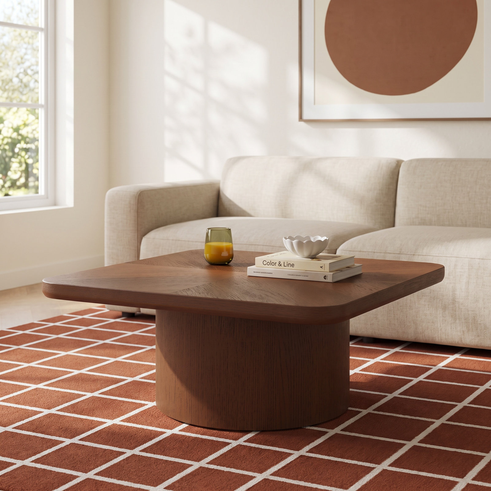 Belmore 39" Square Coffee Table