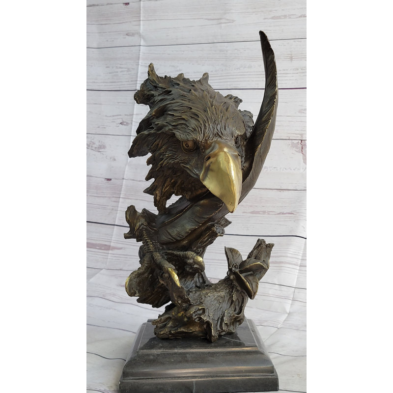 Figurine Abony Eagle Bust Talon and Feather