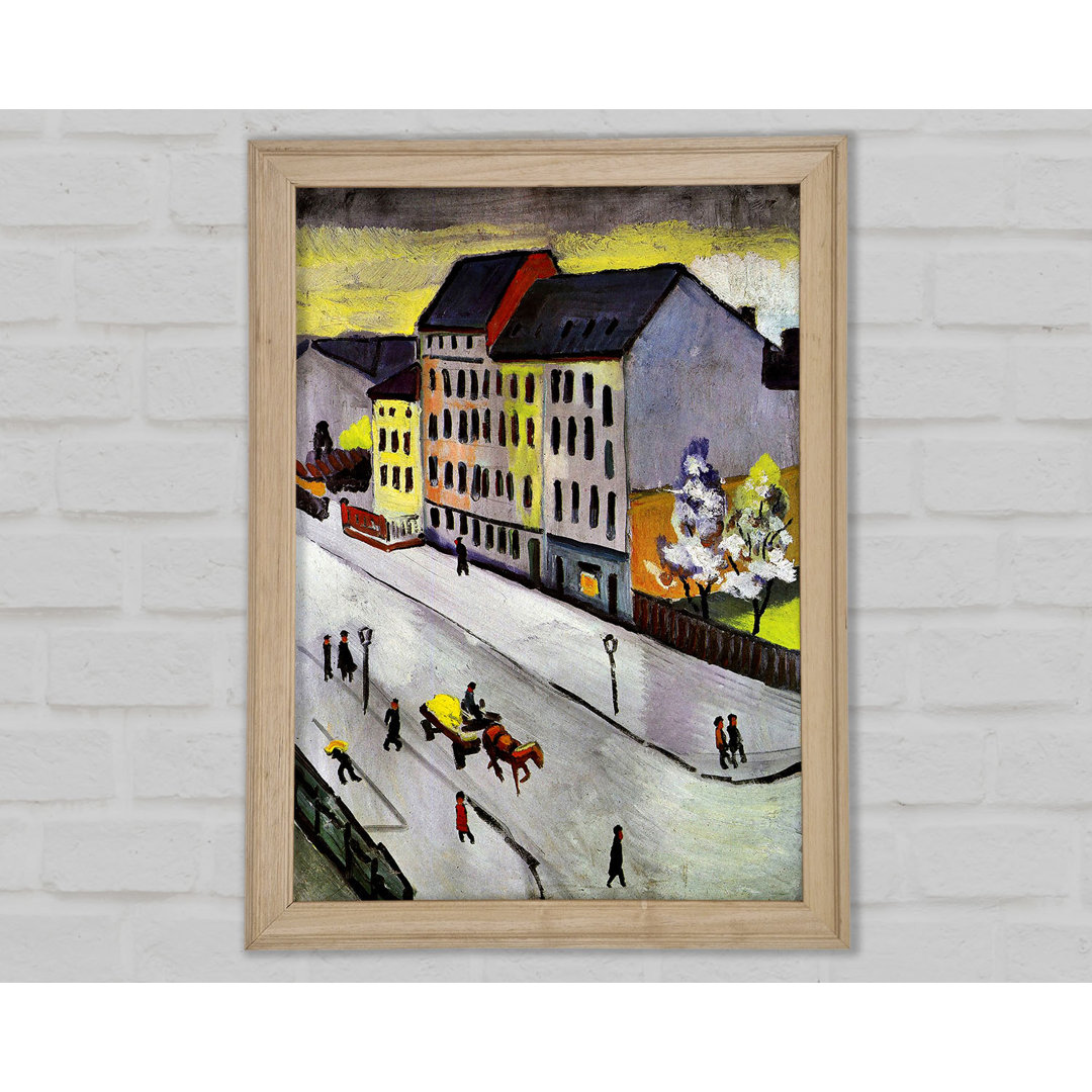 Straße in Grau von August Macke - Drucken