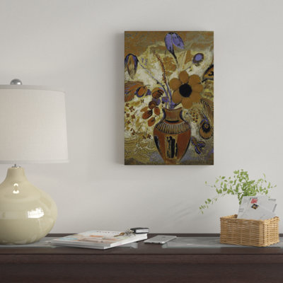 «Etruscan Vase with Flowers», reproduction sur toile