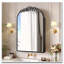Miroir d'armoire à pharmacie vintage avec dessus sculpté en arc de 16 po x 24 po-271411484