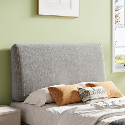 Ergonomic Upholstered Headboard for Bedroom, Adjustable Fabric Headboard