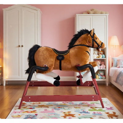 Kids Plush Rocking Horse