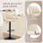 Swivel Upholstered Adjustable Height Counter & Bar Stool With Footrest-289953238-290153979