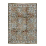 Wool Oriental Area Rug in Ivory