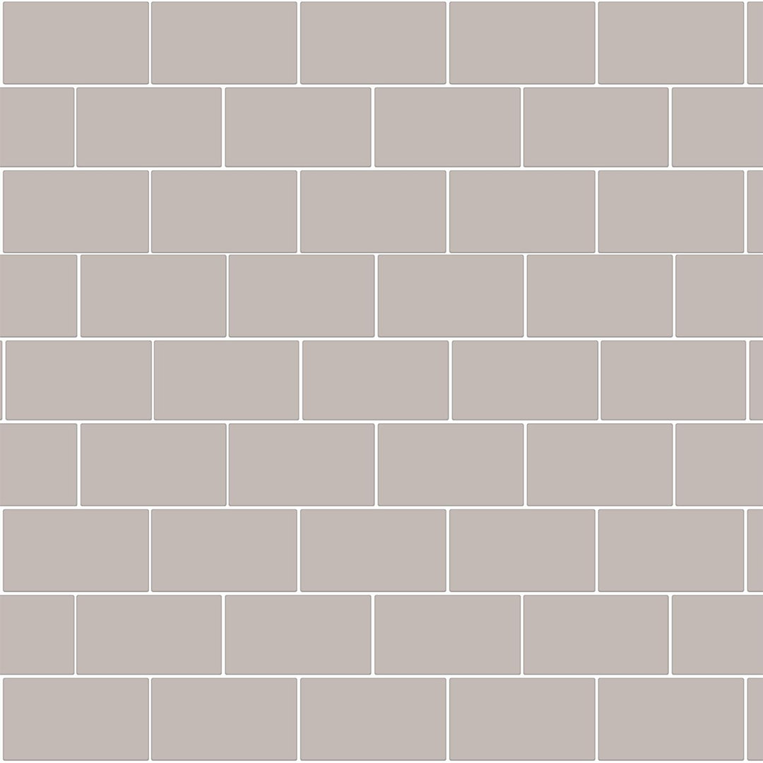 14cm x 28cm Aluminium Peel & Stick Subway Tile