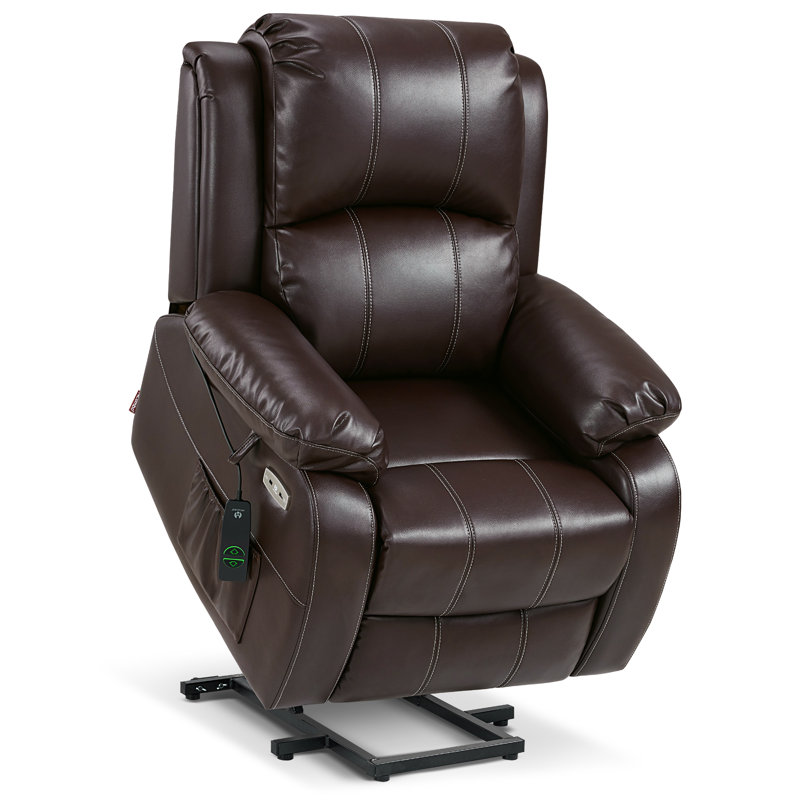 Power Recliner Lift Chair With Massage And Heat, Extended Footrest