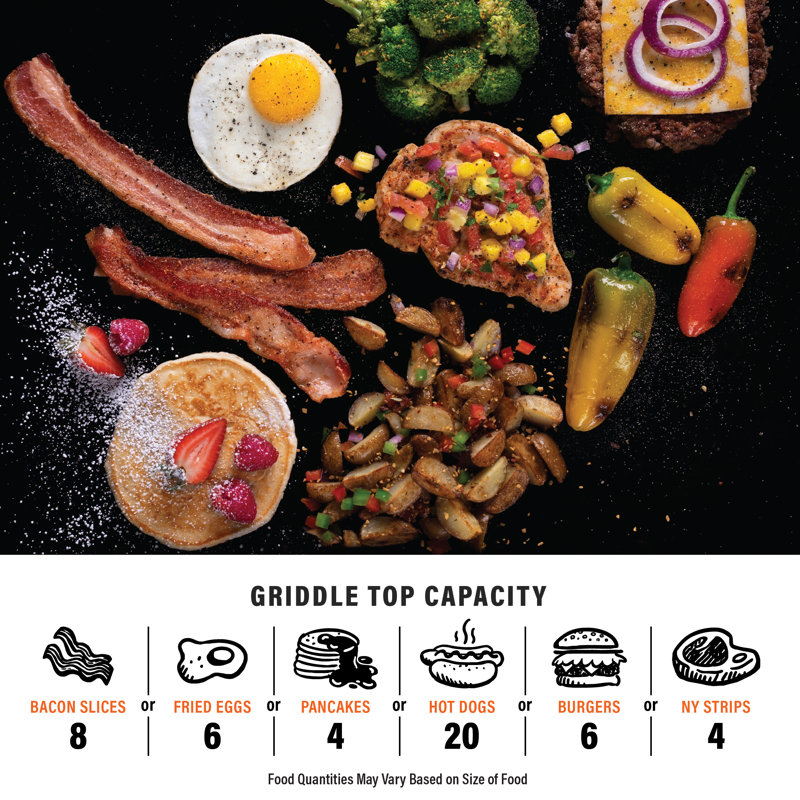 Otg 14" Griddle With Side Burner