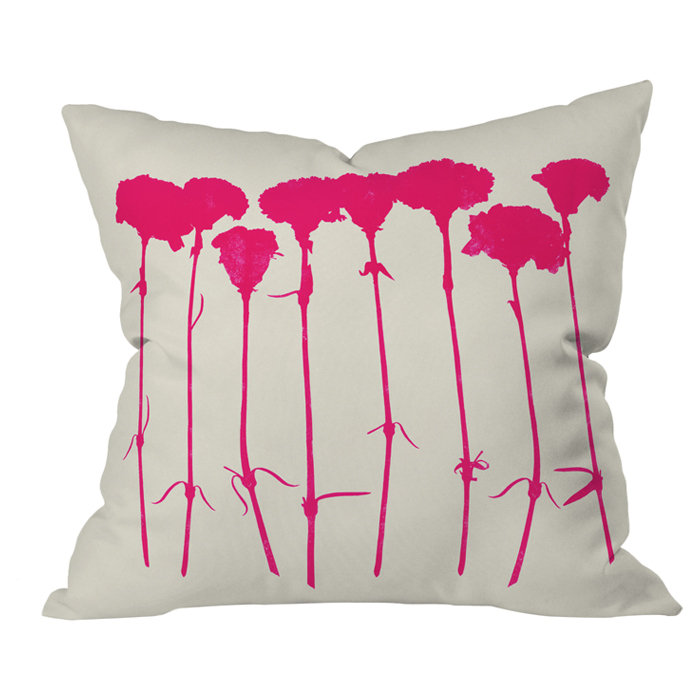 Garima Dhawan Carnations Throw Pillow, 16" x 16"
