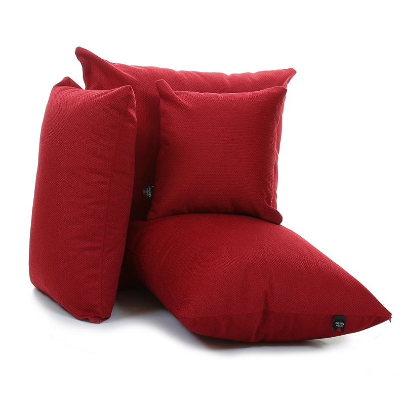 Alvardo Square Cushion, 43cm x 43cm, Red